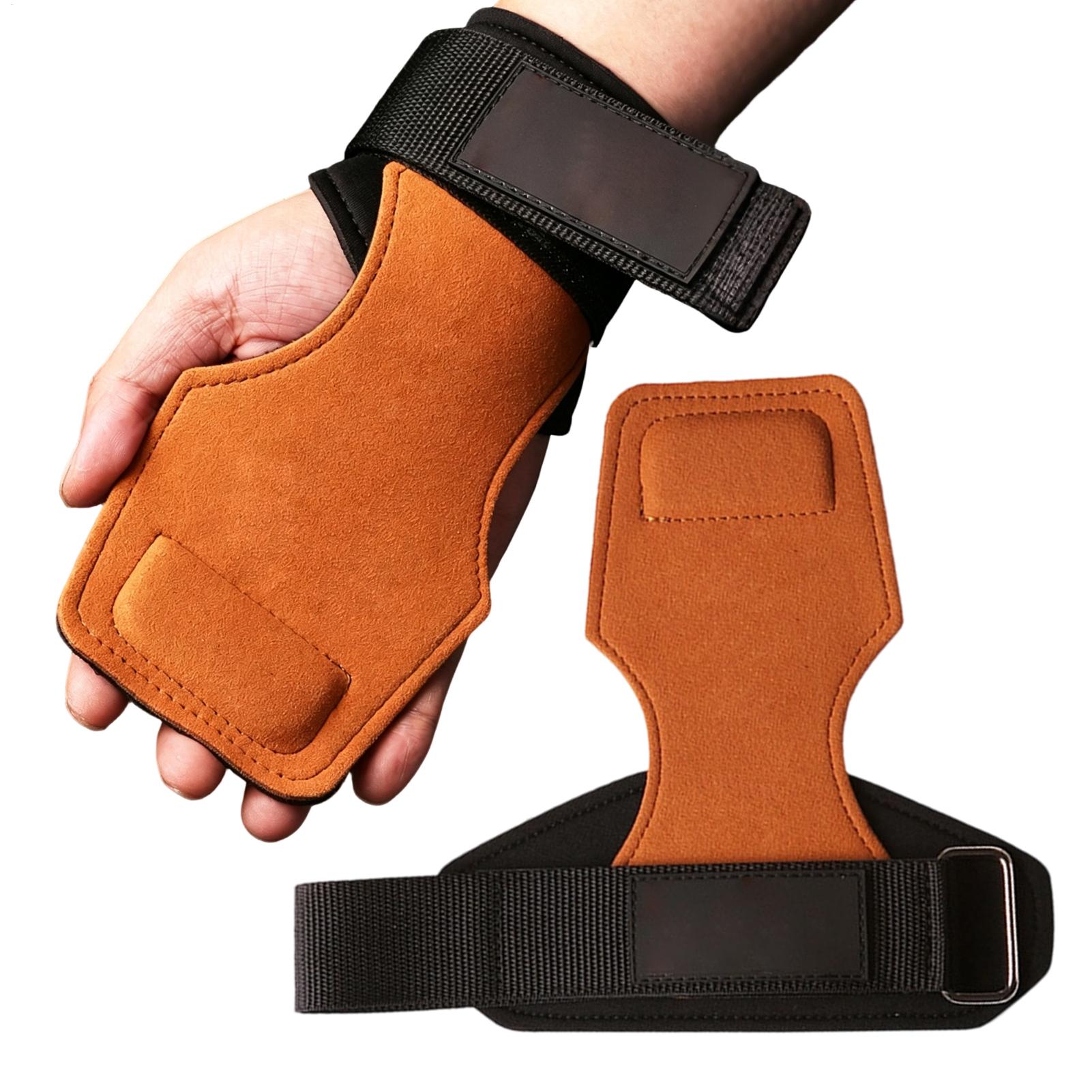Weightlifting Gloves - ที่จับบาร์ยิมนาสติกพร้อมที่รองข้อมือ ถุงมือป้องกันมือสำหรับการฝึกซ้อม ป้องกันการลื่น ที่จับสำหรับดึงข้อสำหรับการยกน้ำหนัก ออกกำลังกาย ฟิตเนส