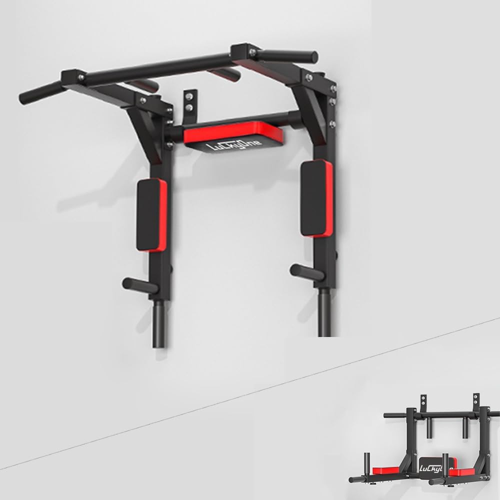 Pull Up Bar - บาร์โหนติดผนังอเนกประสงค์ พร้อมที่วางสำหรับดิป