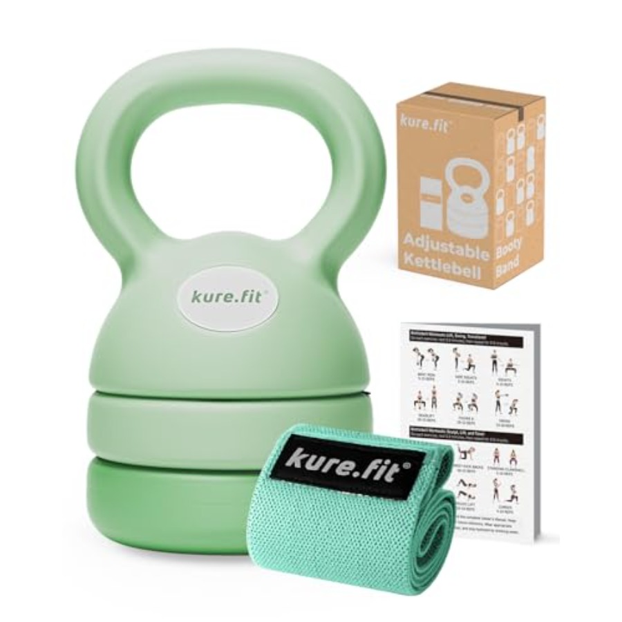 Kettlebell - ดัมเบลปรับน้ำหนักได้สำหรับใช้ในบ้าน ผลิตจากเหล็กหล่อเคลือบผงสีดำ รองรับน้ำหนักได้ 512 ปอนด์ ดีไซน์ประหยัดพื้นที่สำหรับการออกกำลังกายทั่วร่างกาย