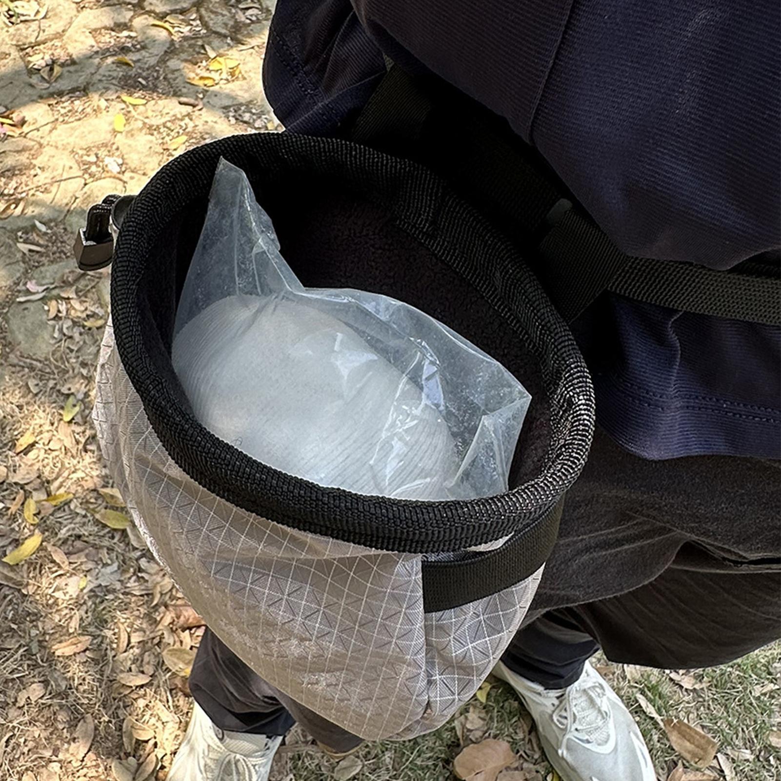 Chalk Bag - กระเป๋าใส่ชอล์กสำหรับปีนเขา กันน้ำ พกพาสะดวก พร้อมสายคาดปรับได้ กระเป๋าใส่ชอล์กสำหรับปีนเขาในร่มและกีฬากลางแจ้ง