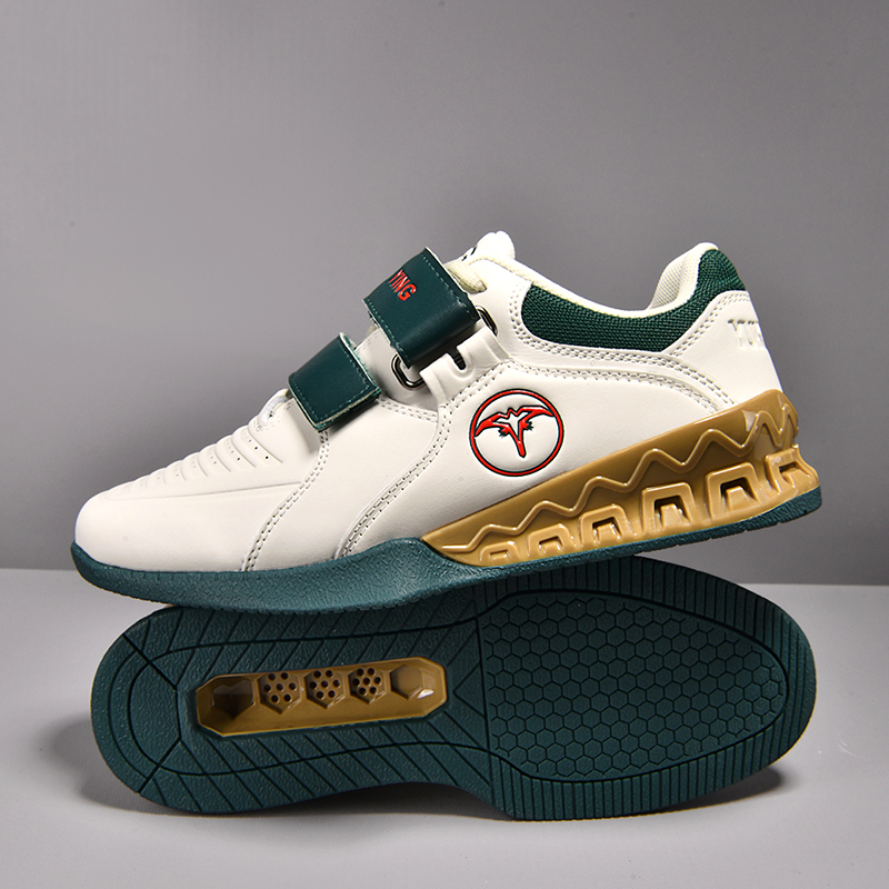 Weightlifting Shoes - รองเท้ายกน้ำหนักมืออาชีพสำหรับผู้ชาย รองรับแรงดึง รองรับแรงกระแทก ผลิตจากยาง กันลื่น เหมาะสำหรับการสควอท