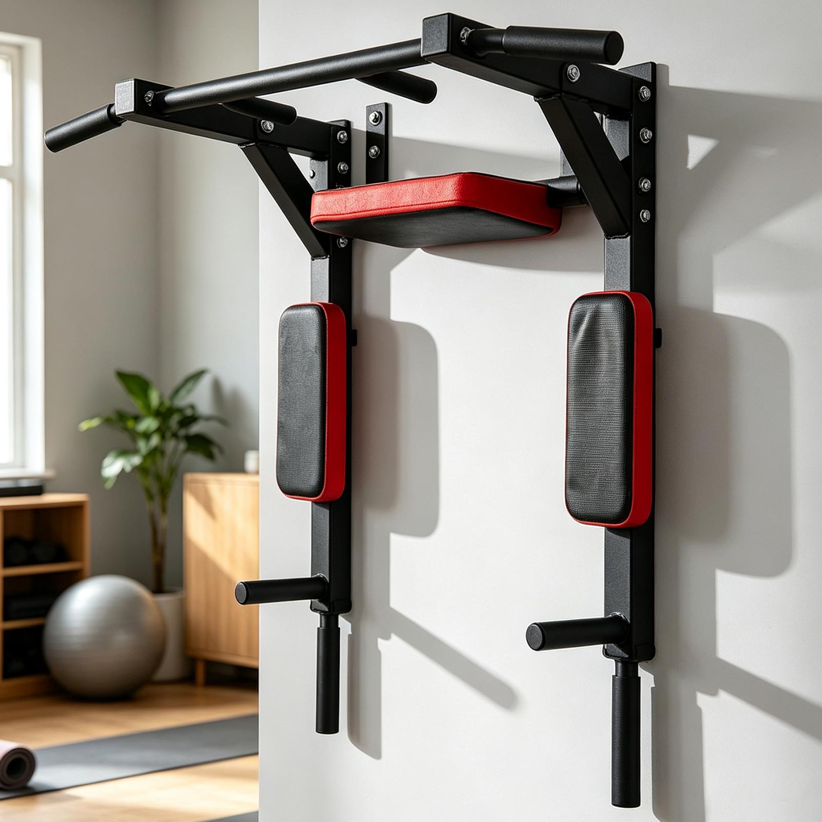 Pull Up Bar - บาร์โหนติดผนัง อุปกรณ์ออกกำลังกายแบบแนวนอนอเนกประสงค์ พร้อมรูยึด รับน้ำหนักได้ 200 กก.
