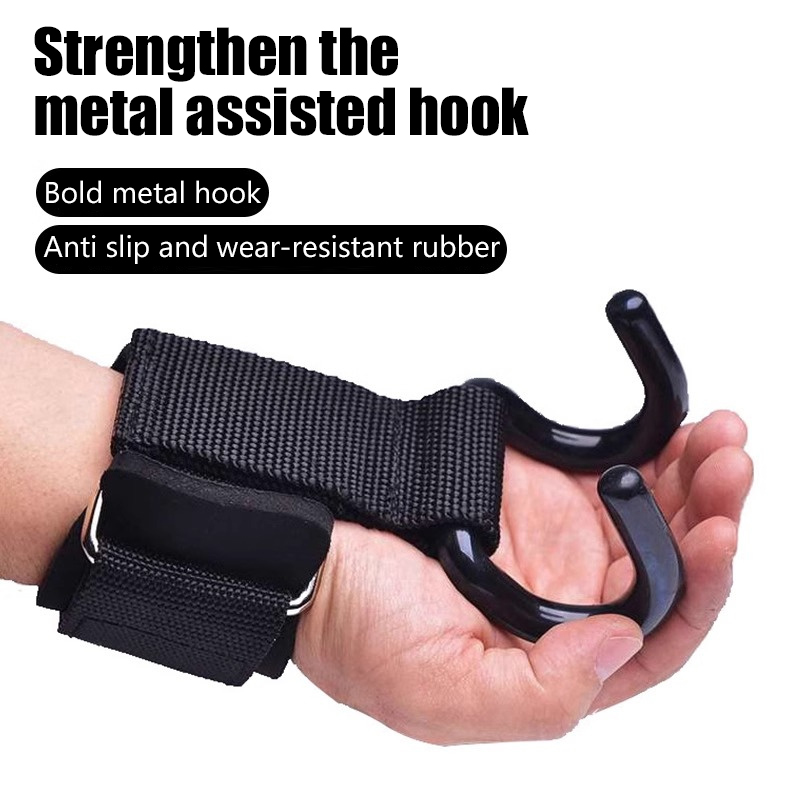 【F】2 ชิ้น ตะขอสำหรับยกน้ำหนัก  - Weightlifting Gloves บทวิจารณ์และราคา