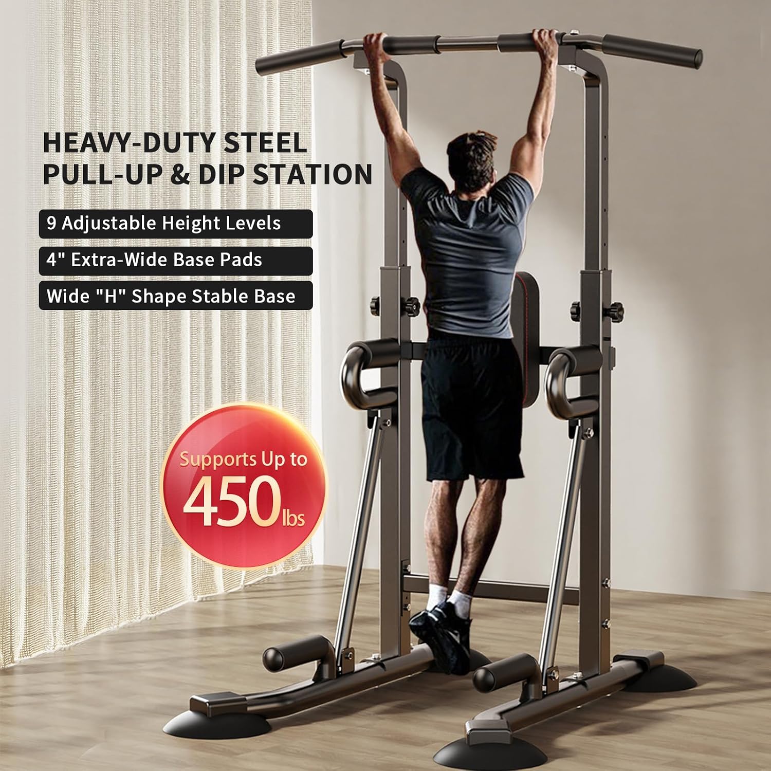 แท่นบาร์โหนแบบพาวเวอร์ทาวเวอร์ - Pull Up Bar บทวิจารณ์และราคา