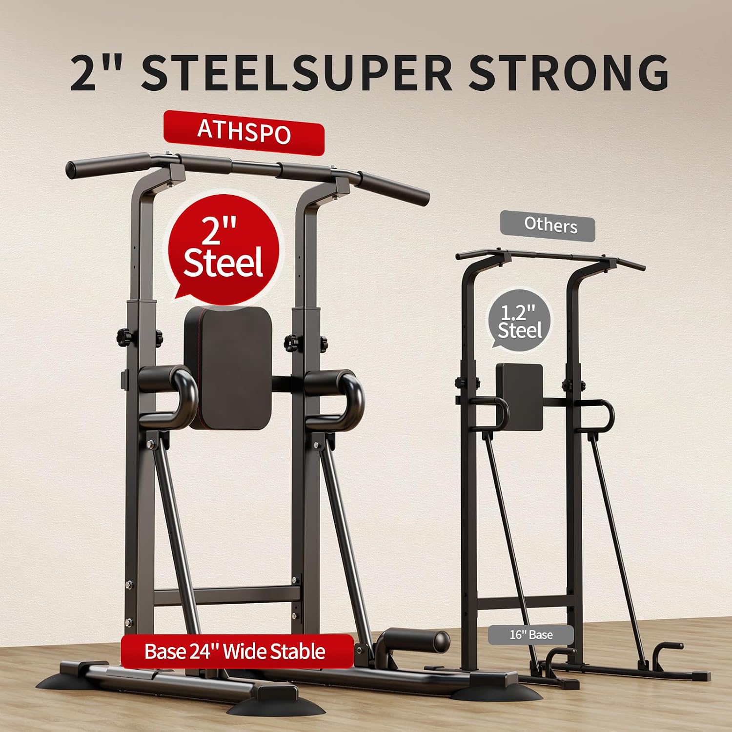 แท่นบาร์โหนแบบพาวเวอร์ทาวเวอร์ - Pull Up Bar บทวิจารณ์และราคา
