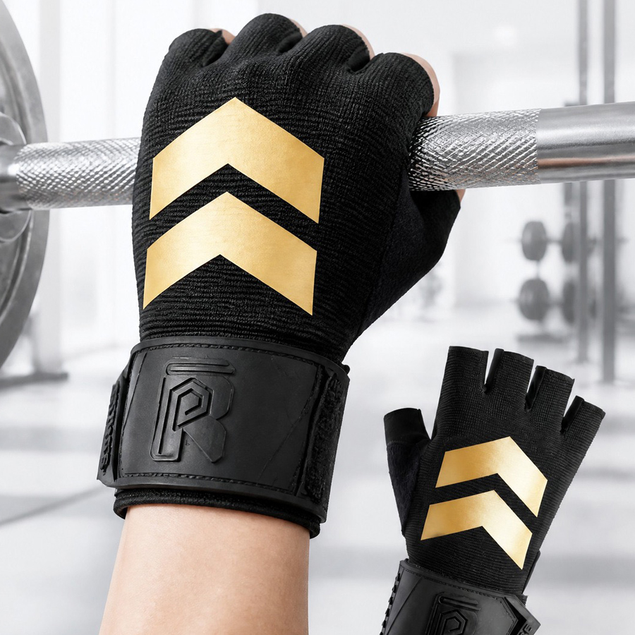 ถุงมือฟิตเนสแบบครึ่งนิ้วพร้อมแ - Weightlifting Gloves บทวิจารณ์และราคา