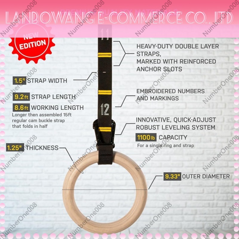 ชุดห่วงออกกำลังกายไม้เบิร์ชแข็ - Gymnastic Ring บทวิจารณ์และราคา