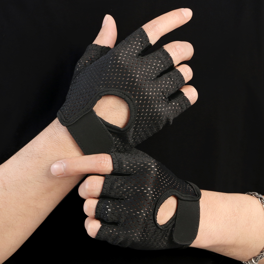 ถุงมือยกน้ําหนักป้องกันฝ่ามือเ - Weightlifting Gloves บทวิจารณ์และราคา