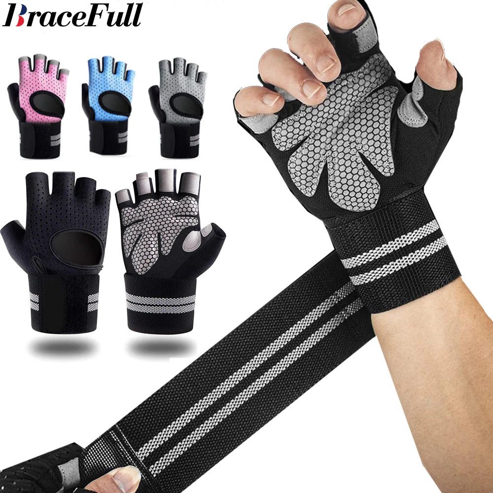 1 คู่ Half Finger GYM Fitness  - Weightlifting Gloves บทวิจารณ์และราคา