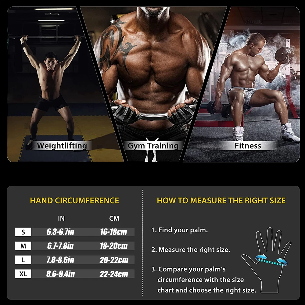 1 คู่ Half Finger GYM Fitness  - Weightlifting Gloves บทวิจารณ์และราคา