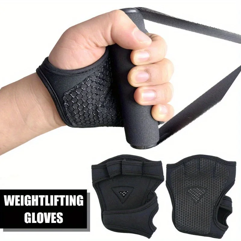 ถุงมือยิม2ชิ้นถุงมือยกน้ำหนักอ - Weightlifting Gloves บทวิจารณ์และราคา