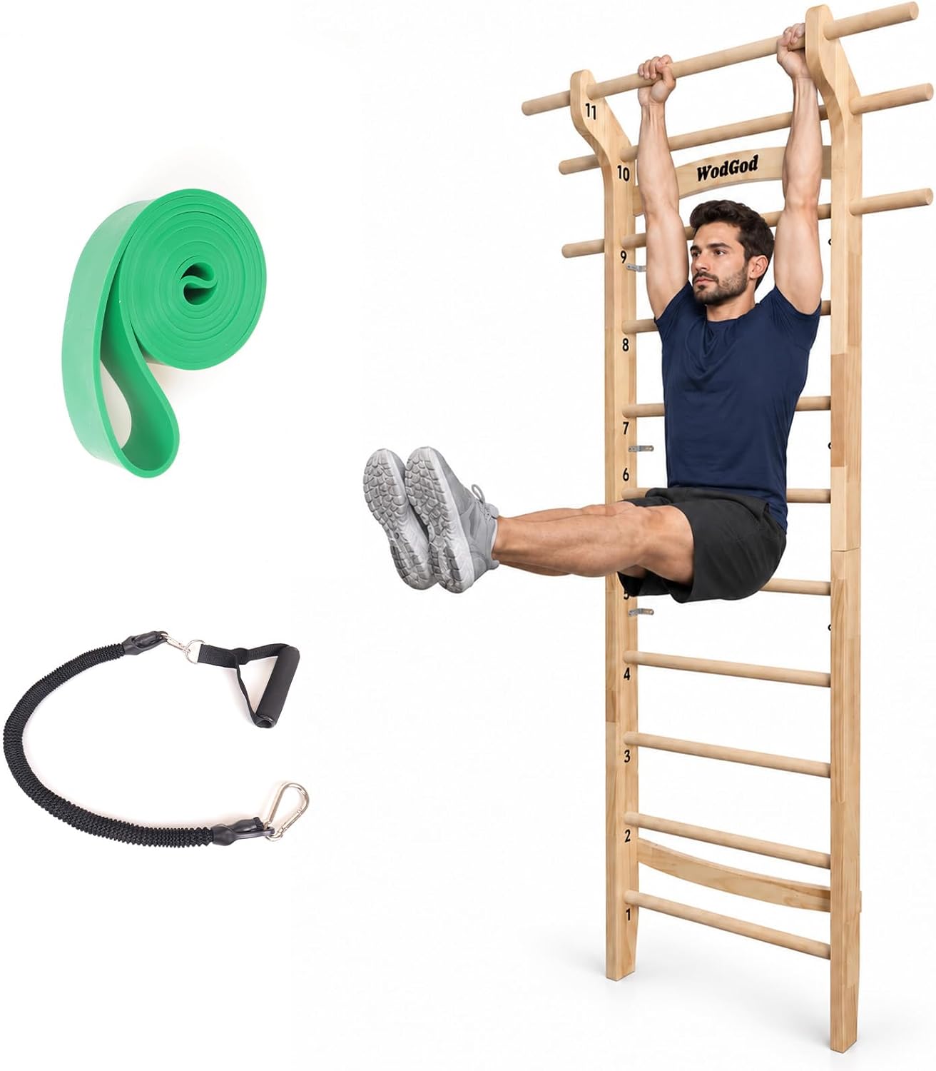 บาร์โหนแบบบันไดสวีเดนไม้ พร้อม - Pull Up Bar บทวิจารณ์และราคา